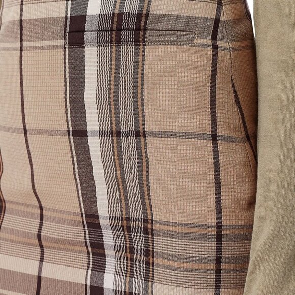 New Burberry Knot Detail Nova Check Driftwood Pattern Pencil Skirt NWT 0 US/2 UK - Picture 5 of 15